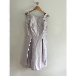 NWT | Alfred Sung | Dupioni Cocktail Bridesmaid Dress | Dove Gray | Size 12